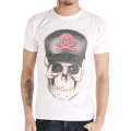 Cool Skull Screen Printing mode personnalisé coton gros hommes T Shirt